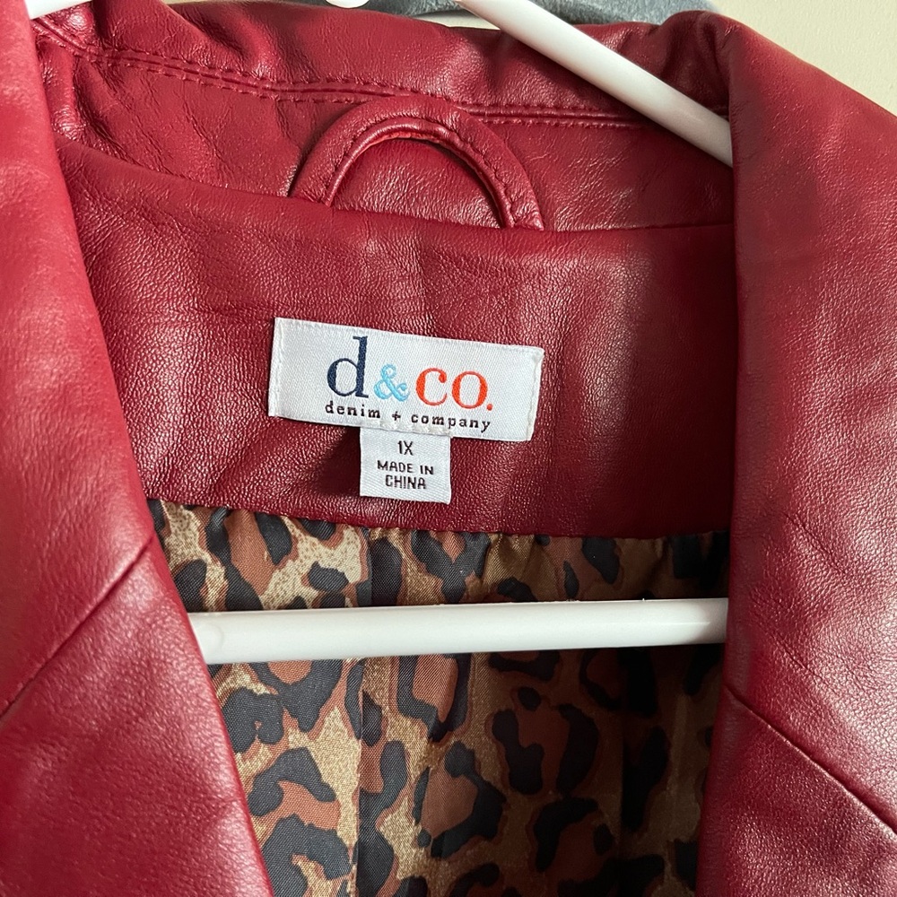 Denim & Co. Women’s Plus Leather Jacket